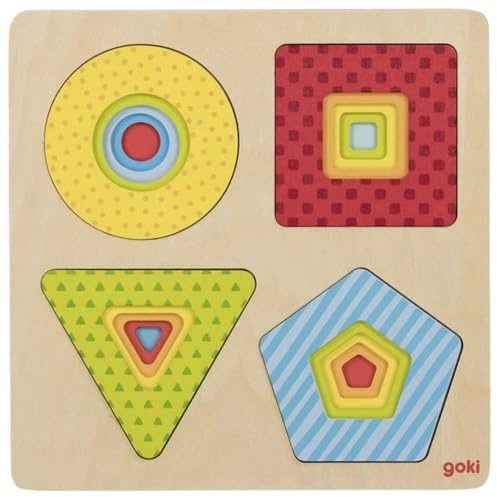 goki 1 57705 HolzpuzzleHolzpuzzleGOKILayer-PuzzleFormen, Bunt