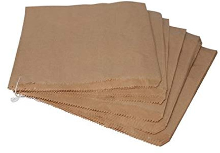 Packitsafe 100 10x10 inch Brown Paper Bags Strung, Used for Fruit, Vegetables, Sweets and Crafts 1010B 100