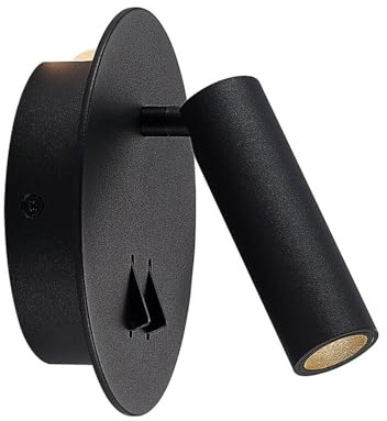 Lucande LED Wandleuchte, Wandlampe Innen Magya (Modern) in Schwarz aus Aluminium (2 flammig) - Wandstrahler Wandbeleuchtung Schlafzimmer/Wohnzimmer Wohnzimmerleuchte