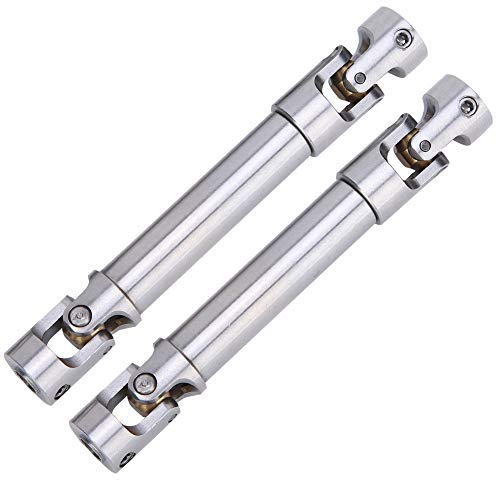 VGEBY Eje de Accionamiento RC, Un par de Eje de transmisión de Acero Inoxidable para Coche de Escalada RC Eje de transmisión RC 90-125 mm Accesorio de Oruga de Control Remoto