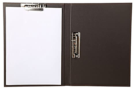 Schreiben von Pad-Clip-Board 5 Packungen A4- und Buchstaben-Abdeckungsordner mit Doppel-Metall-Clip-Daten Sortier-Bindemittel-Besprechungsaufzeichnung Schreibkissen-Leder-Klemmbrett Clipboard-Ordner
