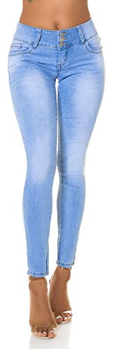 Koucla Jean skinny décontracté avec effet push-up et nœud décoratif