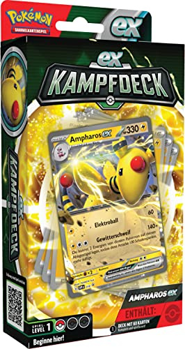 Pokémon - Juego de Cartas coleccionables: baraja de Combate Ampharos-ex (baraja instantáneamente jugable con 60 Cartas)