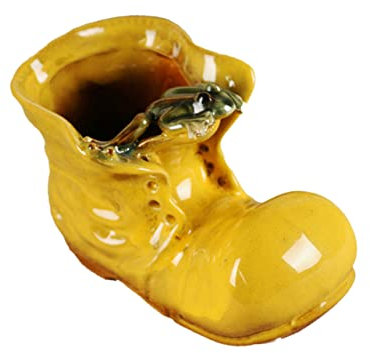 Happyyami Fleshy Flower Pot Boot Shape Creative Succulent Plant Holder for Home Decor Random