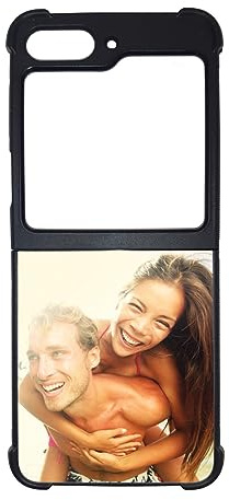 for Samsung Galaxy Z flip 5 Personalised Phone Case Design Your Own Photo Image Text Rubber silicone Phone Cover Black
