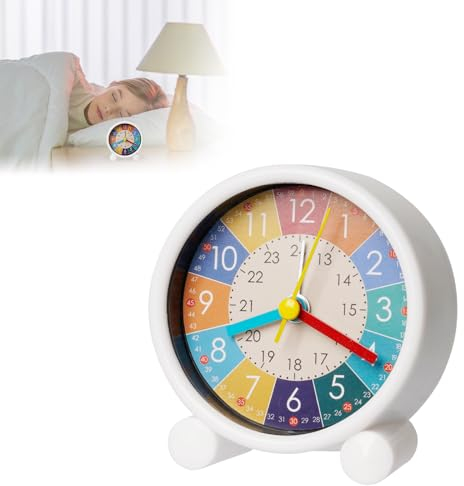 SUPRBIRD sveglia digitale e analogica per bambini: svegliare di apprendimento senza ticchettio