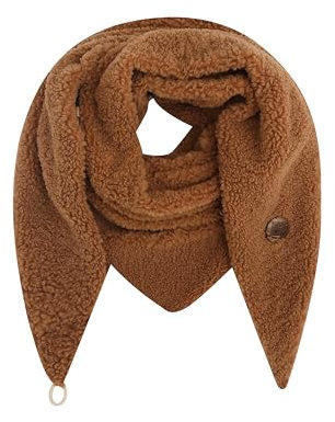 stylx Damen KuschelSchal, Teddyfell Baumwolle Dreieckstuch Frauen Winterschal Herbstschal Warm Dreieck Schal Halstuch Scarf (braun)