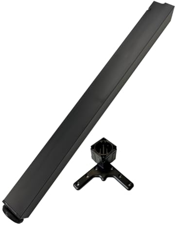durante Tischbein eckig Schwarz matt Höhe 870 mm TFD 60 höhenverstellbar Plus 25 mm Metall 60x60 mm inkl. Montagematerial Möbelfüße Tischfüße Füße für Möbel Ansatzische Arbeitsplatten Werkbänke