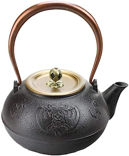 Chinesischer Teekanne Teekanne Aus Gusseisen, 1,2 L/1200 Ml, Kreative Japanische Teekanne, Ornamente, Dekoration Traditionelle Kanne