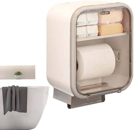 Taschentuchhalter, Taschentuchbox zur Wandmontage, platzsparender Boxhalter, an der Wand befestigter Taschentuchspender, multifunktionaler Spender für Wandtücherhalter