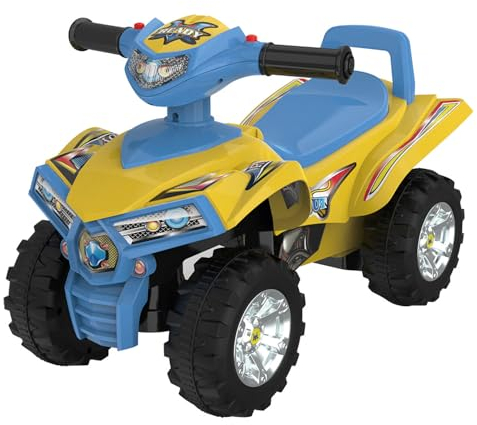 Rutschauto ab 1 Jahr, Quad Rutscher, Babyquad, Fahrzeug Rutschfahrzeug Babyauto Auto (Gelb)