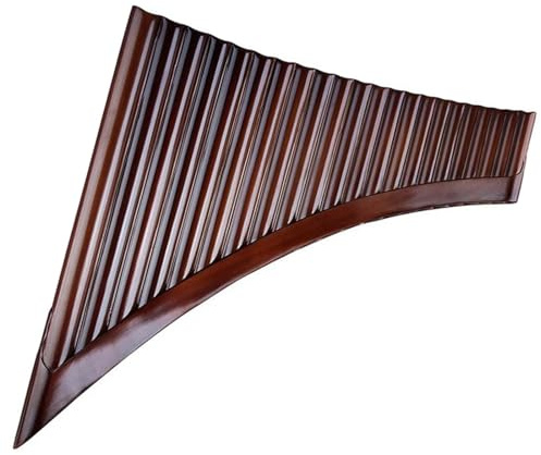 Panflöte Instrument G-Taste Braune Panflöte 22 Röhren Panflöte Handgefertigt (Color : 22-G-RIGHT)