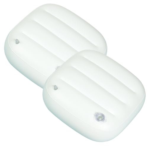 2PCS Inflatable Hot Tub Seat Wear-Proof Bathtub Cushion with Adjustable Firmness Easy to Use Ergonomic Inflatable Booster Seat Portable Hot Tub Accessories for Relaxation Inflatable Booster Seat