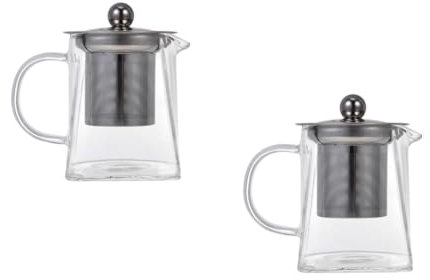 PRETYZOOM 2St Milchbecher esspressokaffeetassen kaffebecher teeeier teeschublade Teezubereitung Filterkanne Spender Flasche Wasserkocher mit Tee-Ei Sieb öffentliche Teetasse Milchhalter Glas