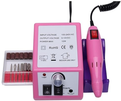 OISE ART STORE Trade Shop - Fresa per Manicure 20000 Giri/min Elettrico Gel Lucidatore Pedicure Set Lime per Unghie -
