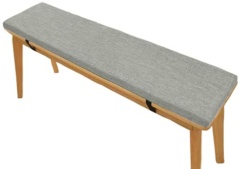 PLCIVSA 5CM Dicke Sitzauflage Sitzkissen Bank Bankauflage Bankkissen Auflage Polster fur Banke Kissen Kissenauflage for Küchenbank Gardenbank Essbank Sitzpolster Sitzbank(hellgrau,160x40x5cm)
