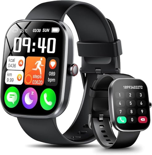 Smart Watch for Men Women, 1.91 Smartwatch with Answer/Make Calls, HD Touch Screen Fitness Watch with SpO2 Heart, Rate Sleep Monitor, 120+ Sports, IP68 Waterproof Step Counter Watch for Android iOS