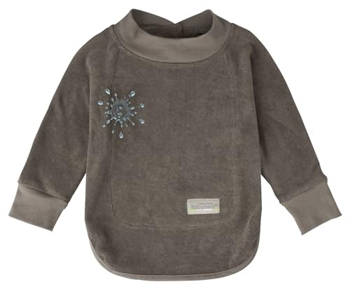 Odenwälder Baby Ärmellätzchen – Wasserdichtes Langarm-Lätzchen für Beikost, 6-24 Monate, mit verstellbarem Design, 100% wasserdicht mocca
