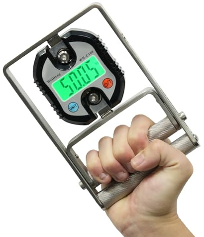 Appareil de musculation pour la main, testeur de force de préhension avec écran LCD numérique, charge maximale 150 kg, acier inoxydable 304, dynamomètre pour l'entraînement musculaire