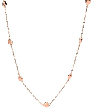 Purelei Alohi Heart Kette Damen – Halskette Damen aus Edelstahl (14K vergoldet) – Wasserfeste Halskette – 40-45 cm Länge verstellbar – Schmuck für deinen individuellen Look