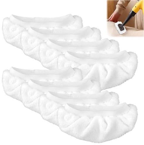 Xiciki 8 panni di ricambio universali in microfibra per scopa a vapore Bissell Steam Shot, PurSteam, Wagner Spraytech, Comforday, pulitore a vapore portatile, accessori riutilizzabili per pulitore a