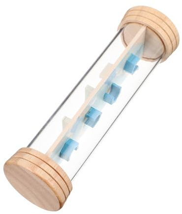 Abaodam Musical Rainstick Bois et Plastique pour Garçon Fille Instrument Sensoriel Portable à Sons de Pluie Sécurisé et Léger pour Éveil Musical et Relaxation des Tout-Petits