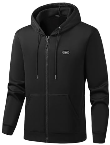 Blouson Chauffant Homme Femmes Hiver Électrique Manches Longues et plusieurs Zones Doudoune Manteau Lavable Coupe-Vent D'extérieur Imperméable Vêtements Blouson Pour Moto Chasse Randonnée Ski
