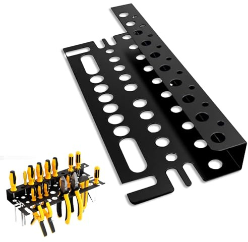 NCOALE Werkzeughalter Wand, 40cm Schraubendreher Halterung Metall Schraubenzieher Halterung mit Schrauben und Expansionsrohr für Werkstätten Werkbänke