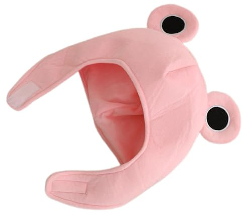 CIYODO Frosch Kopfbedeckung aus weichem Plüsch verstellbar für Erwachsene und Teens Cosplay mit Ohrenklappen lustige Tiermütze für Halloween und Weihnachtsfeiern