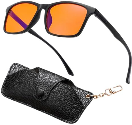 UJBVCX Occhiali Luce Blu Occhiali PC e Gaming con Filtro Luce Blu Affaticamento e Stanchezza Oculare, Montatura Leggera per Uomo e Donna
