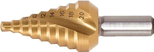 KS Tools 330.2375 HSS-TiN Stufenbohrer extra kurz,Ø 4-20mm, 9 Stufen