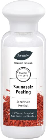 Saunabedarf Schneider - Saunasalz watteweich, Salinensalz Sandelholz, für Sauna, Dampfbad, Infrarotkabine, Dusche 300g
