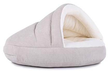 Hundehöhle außen schick, innen bequem, ORTHOPÄDISCH in Creme Füllung Visco Größe 95x55