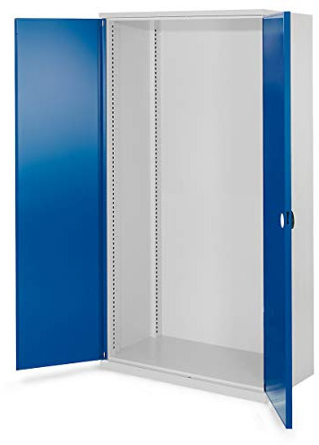 Kappes Schwerlastschrank Leergehäuse/Modell 40, 1950 x 1000 x 600 mm, RAL 7035/5010 | Ohne Mitteltrennwand, Doppelwandtüren