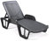 Dmora Lettino Prendisole Milano, Sdraio da Giardino Regolabile con braccioli, Lettino da Esterno, 100% Made in Italy, 192x71h100 cm, Antracite