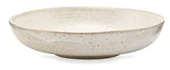 House Doctor Cuenco grande de color blanco león | Platos de loza: plato de sal, plato de pasta, plato de sopa | Diseño danés para Hygge Living, 4 cm de alto, 19 cm de diámetro, grande, blanco crema