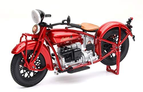 New-Ray 1930 Indian 4 Red 1/12 Diecast Motorcycle Model 58223