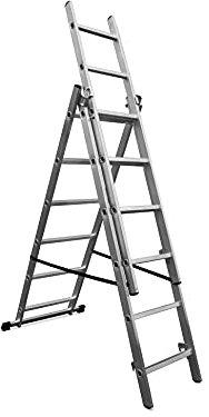 VaGo Échelle multifonction en aluminium 3 x 6 échelons