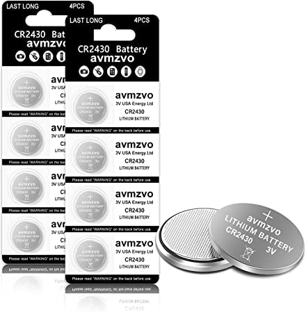 CR2430 knopfzelle 3V Lithium Knopfzellen CR 2430 Batterien 8 Stück【5 Jahre Garantie】