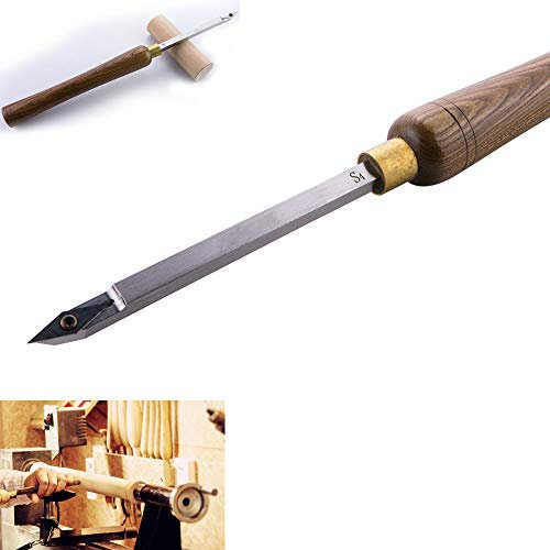 BomDog Ciseau de Tour, Outil de Tournage Du Bois Diamanté, Outil de Ciseau de Tour À Pointe, Avec Coupe-Insert En Carbure Pour Le Travail Du Bois, Le Charpentier, Le Bricolage