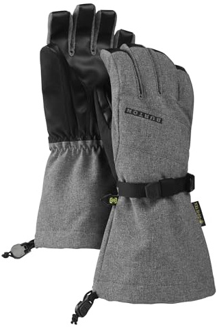 Burton Kids' Gore-TEX Gloves, Gray Heather, Medium