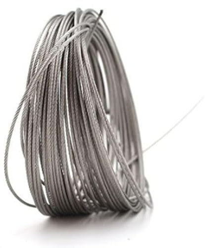 SkyjOy Stahlseil 1/10M 304 Edelstahl Drahtseil Durchmesser 0,5-10mm Weiches Angelhebekabel 7x7 7x19 Wäscheleine Wäschetrockner Kleiderbügel Linie Drahtseil(0.5mm(7x7) 10M)