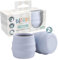BIBaDO - Sippit Silicone Baby Cup, Mist (2-Pack) - Open Training Silicone Cups - Soft, Non Slip Grip, Weighted Base - Durable, Dishwasher Safe, BPA Free - Toddler Cups - Baby Essentials - 6 Months+