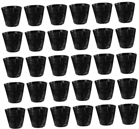 FONDOTIN 100pièces Sacs de Plantation pour Bonsaï Pots de Jardinage Épais et Nutritifs Sachets de Plantation Réutilisables pour Intérieur et Extérieur