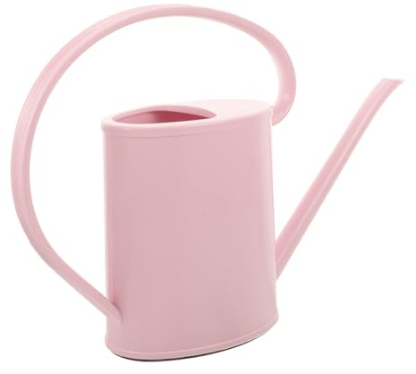 Hemobllo Regadera para Riego Fácil y Preciso de Plástico Rosa de Jardinería y Boquilla Larga Capacidad de 1,2l de Plantas en Interiores y Jardines