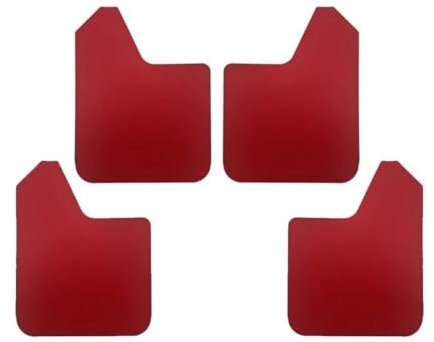 Parafanghi auto Parafanghi Anteriori Posteriori Per Pick-up Auto SUV Furgoni Camion Rally Sport Paraspruzzi Universali Paraspruzzi Paraspruzzi(Red)