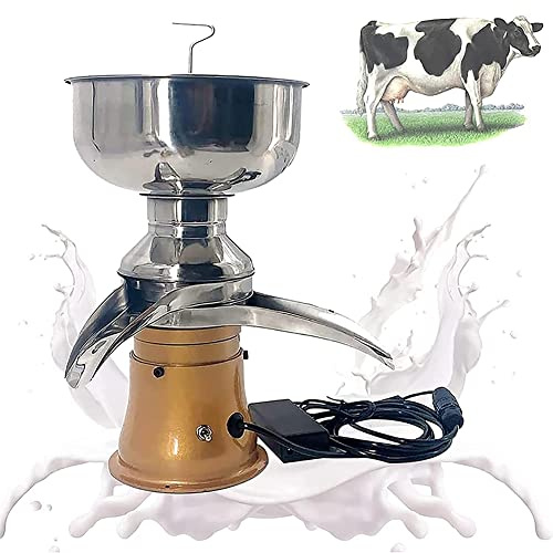 MJMLUCK Separatore Elettrico di Panna per Latte Fresco Separatore centrifugo di Panna da Cucina 50L/H Separatore di Panna per frullati e Burro per trasformare Il Latte Crudo o Intero in Panna e LAT
