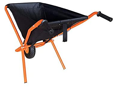 Schubkarre für schwere Lasten, Gartenkarre Einradkarre mit Tasche Klappbar Faltbare Tasche