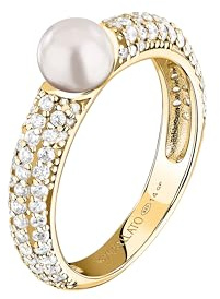 Morellato Anello Donna in Argento 925% riciclato, Collezione PERLA, Zirconi, Idee Regalo Fidanzata