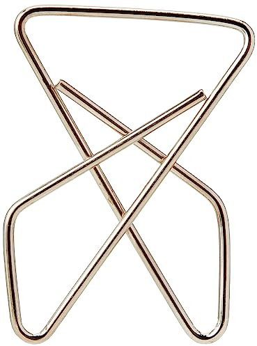 Exacompta 14765E 100er Pack ZickZack Büroklammern 30x40mm Eckklammern aus Aluminium in praktischer Aufbewahrungsbox